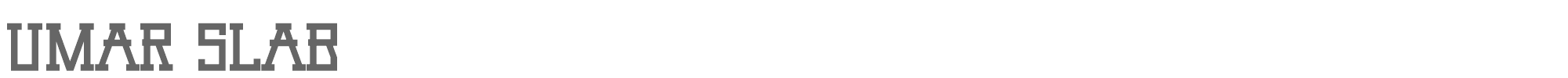 Umar Umar Slab.otf font preview